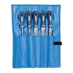 Picture of Pferd File Set - Hand, Three Square, Square, Tapered Half Round, Round 10" Coarse Cut